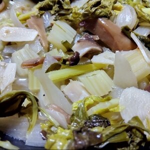 鶏肉と玉ねぎ小松菜エリンギの生姜焼き